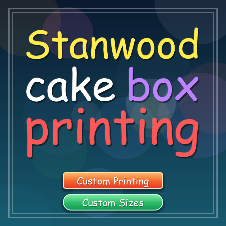 Stanwood cake box printing