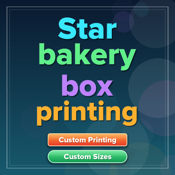 Star bakery box printing