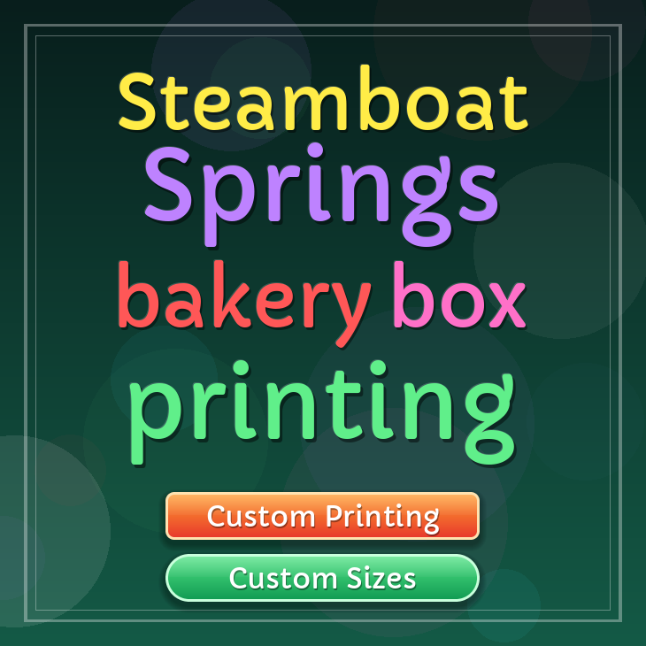 Steamboat Springs bakery box printing