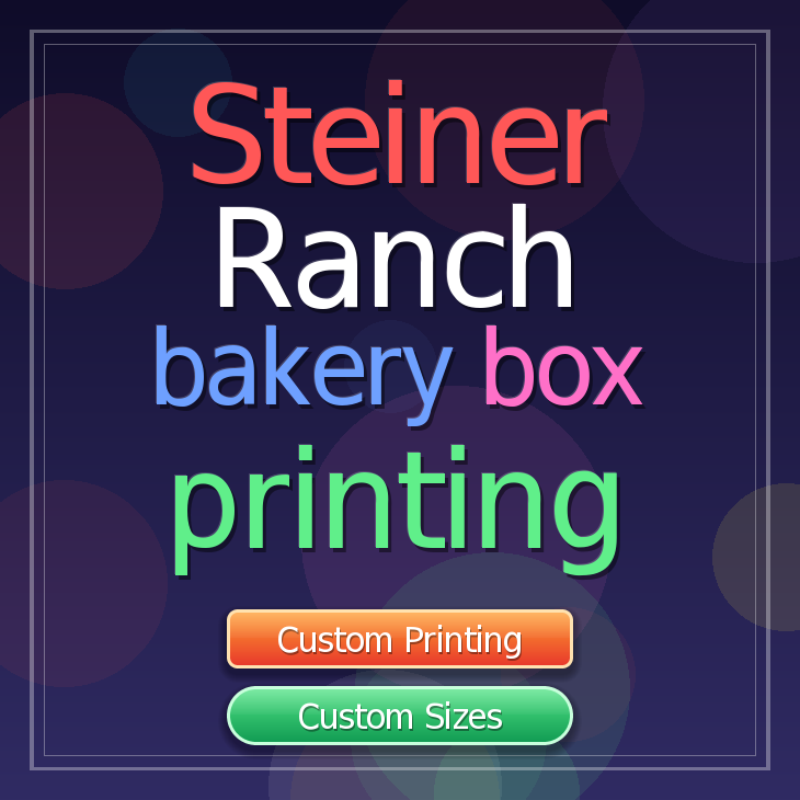 Steiner Ranch bakery box printing