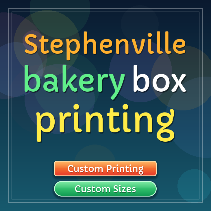 Stephenville bakery box printing