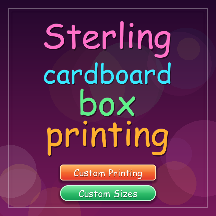 Sterling cardboard box printing