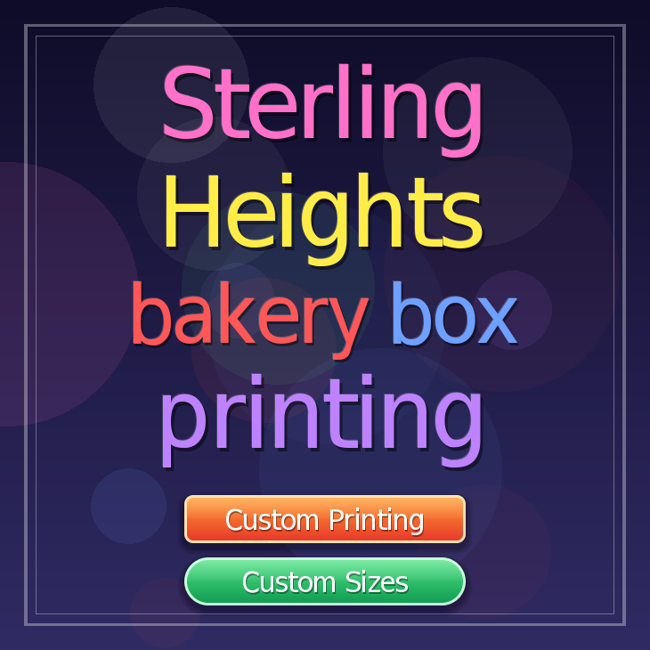 Sterling Heights bakery box printing
