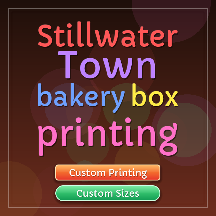 Stillwater Town bakery box printing