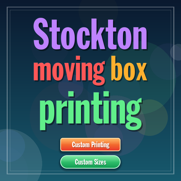 Stockton moving box printing