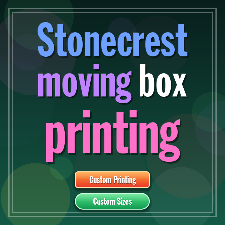 Stonecrest moving box printing