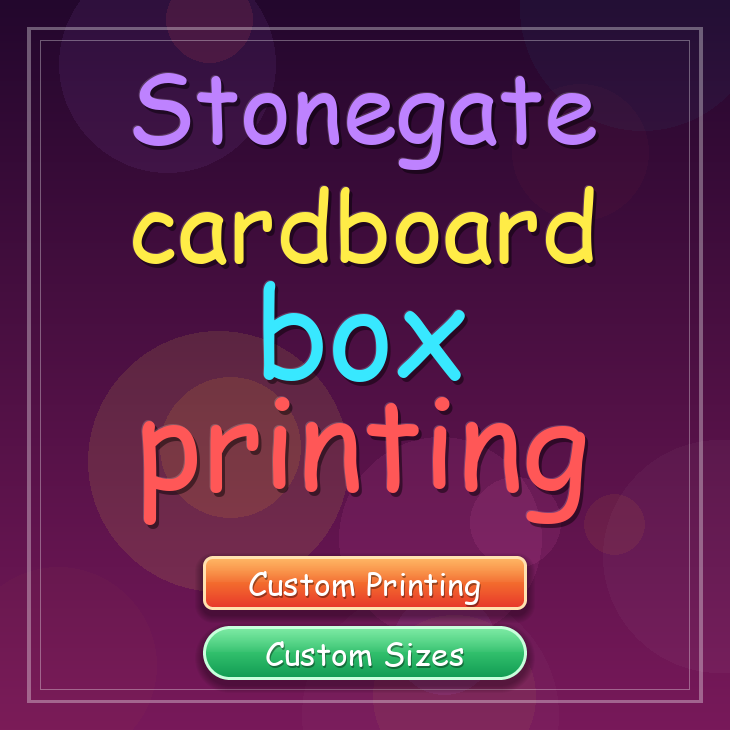 Stonegate cardboard box printing