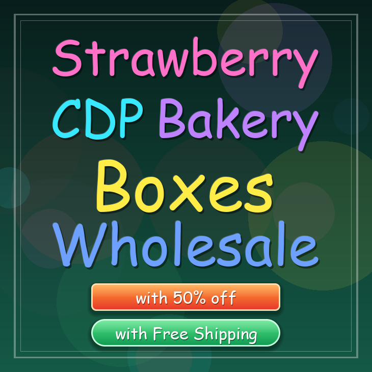 Strawberry Cdp bakery boxes