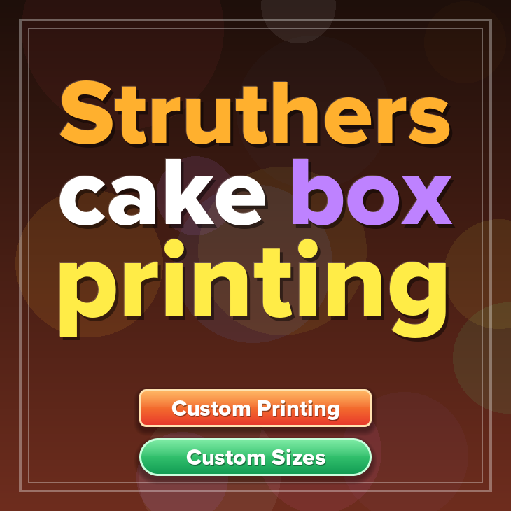 Struthers cake box printing