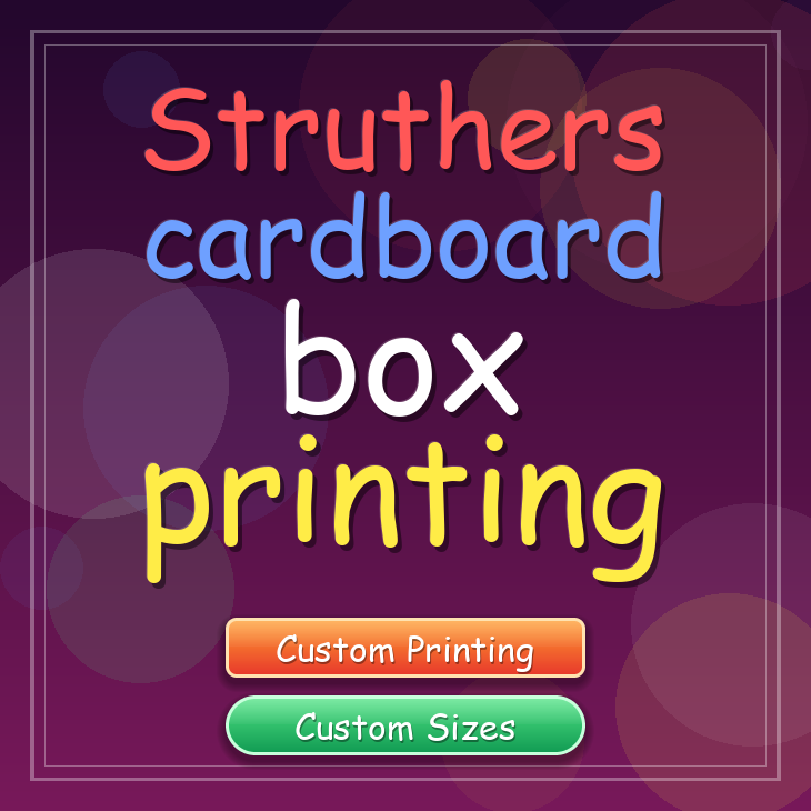 Struthers cardboard box printing