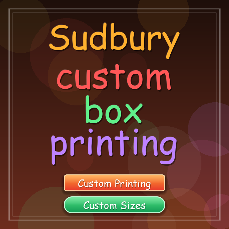 Sudbury custom box printing