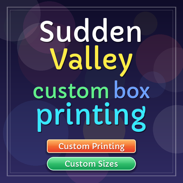 Sudden Valley custom box printing