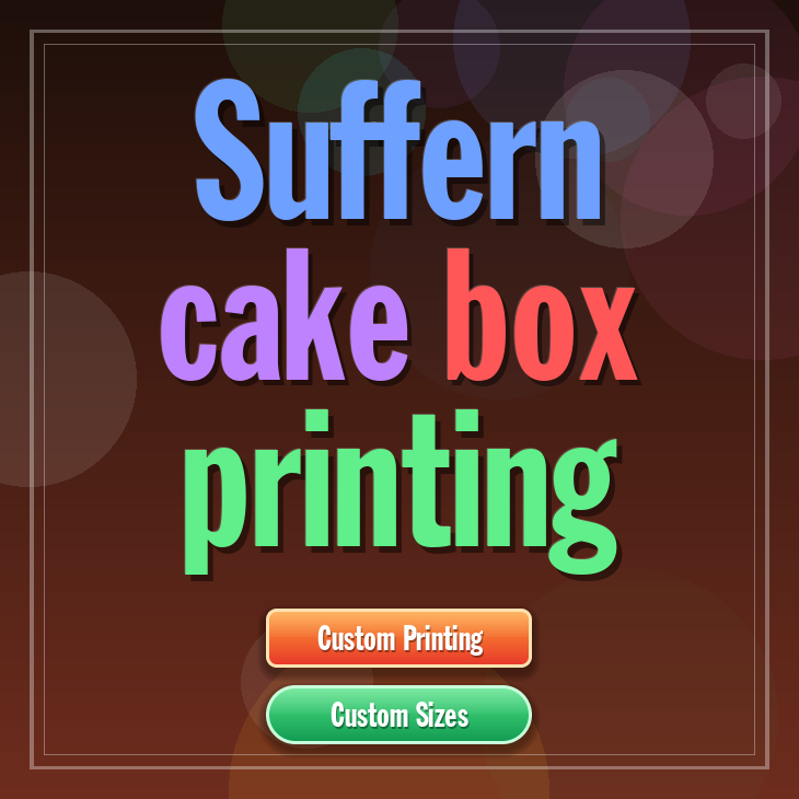 Suffern cake box printing