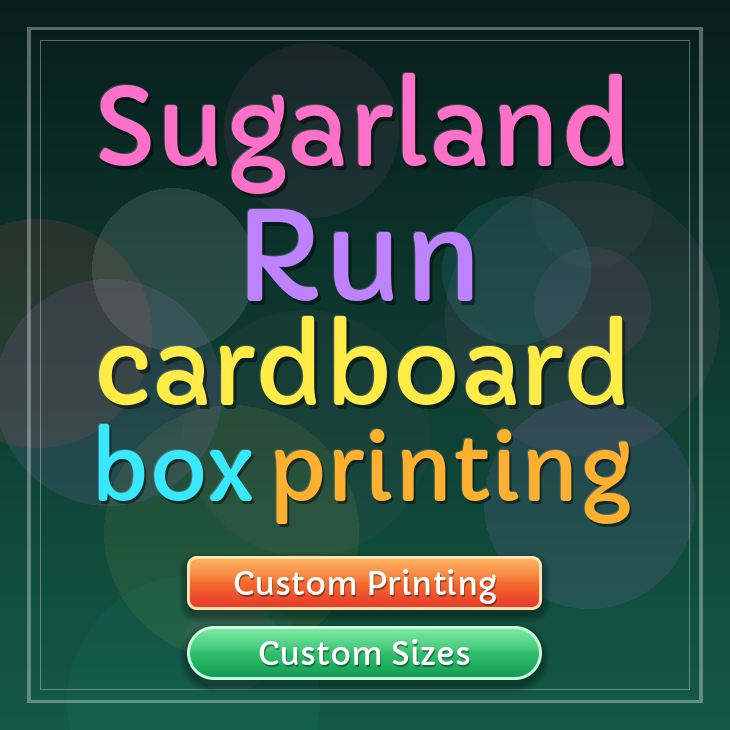 Sugarland Run cardboard box printing
