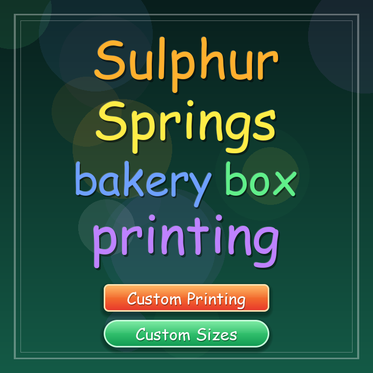 Sulphur Springs bakery box printing