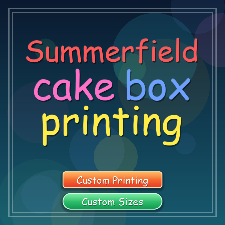 Summerfield cake box printing