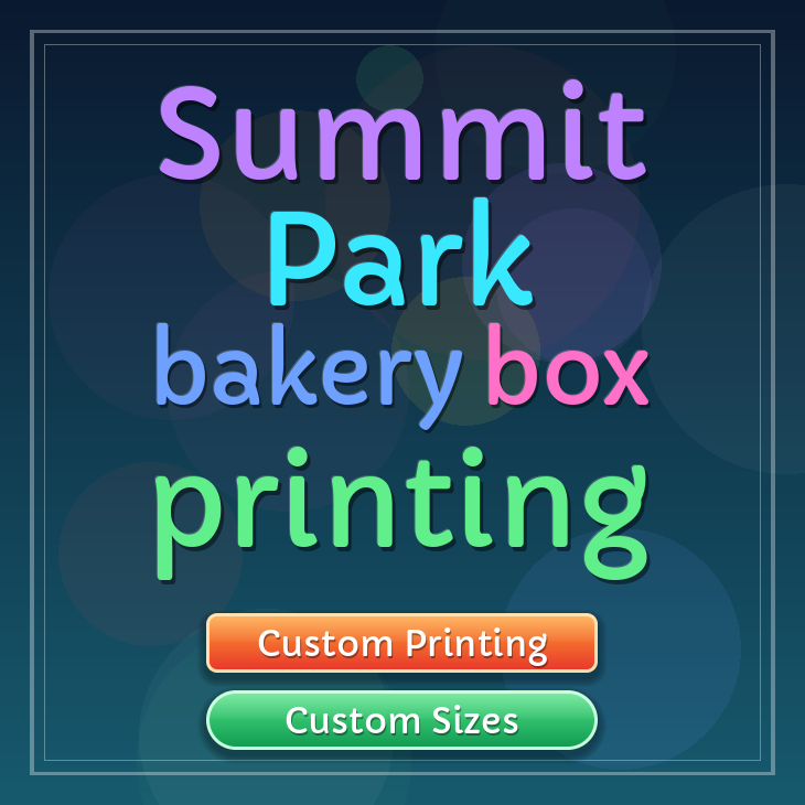 Summit Park bakery box printing