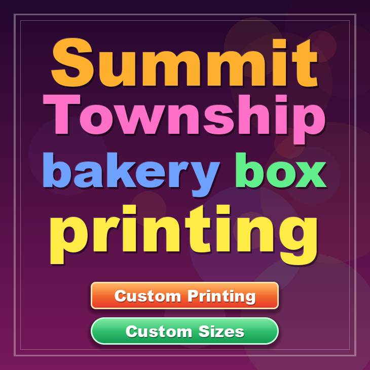 Summit Township bakery box printing