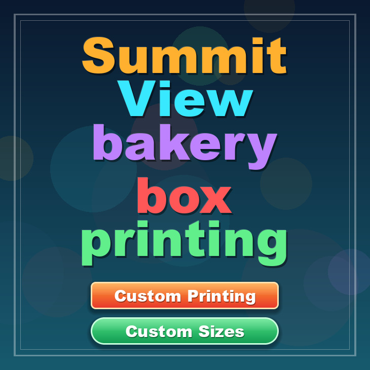Summit View bakery box printing