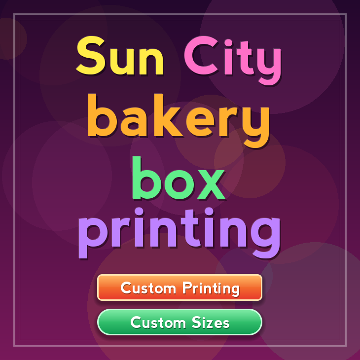 Sun City bakery box printing