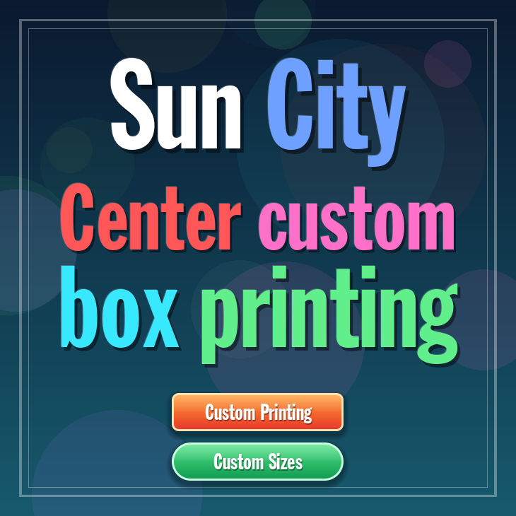 Sun City Center custom box printing
