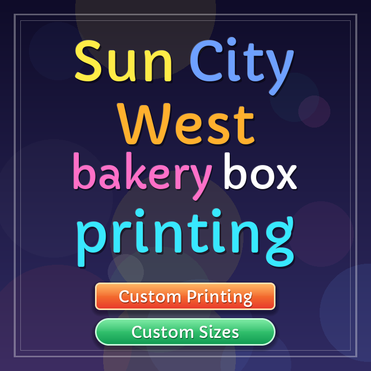 Sun City West bakery box printing
