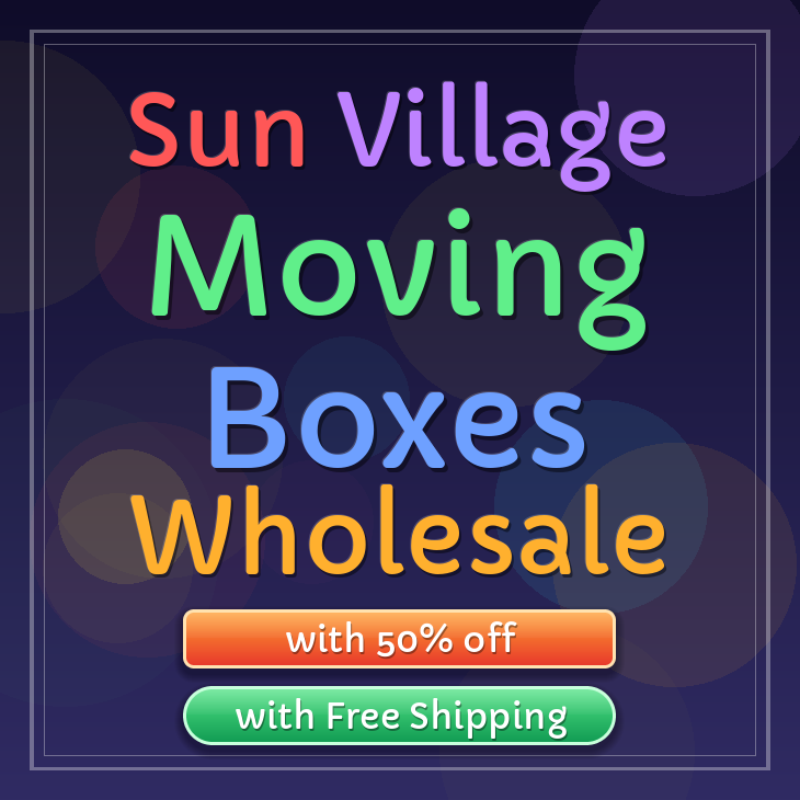 Sun Village moving boxes