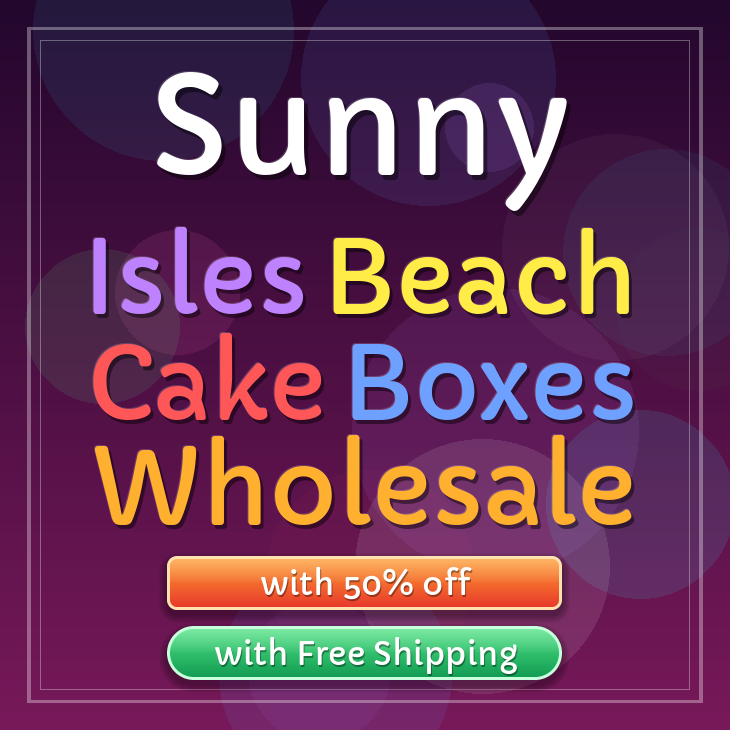 Sunny Isles Beach cake boxes
