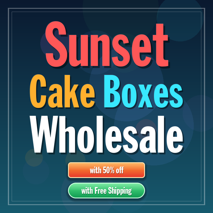 Sunset cake boxes