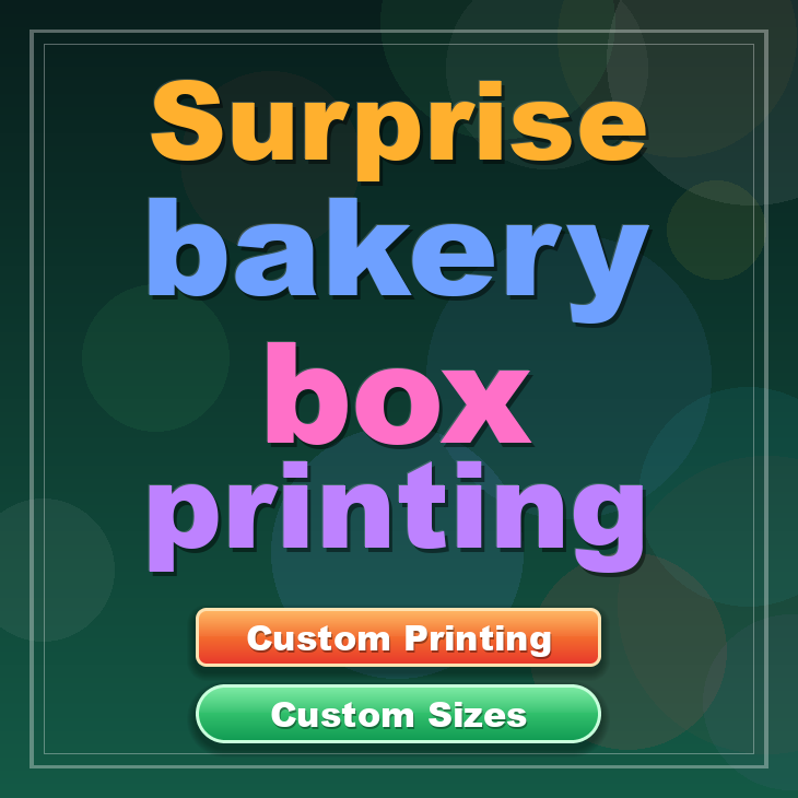 Surprise bakery box printing