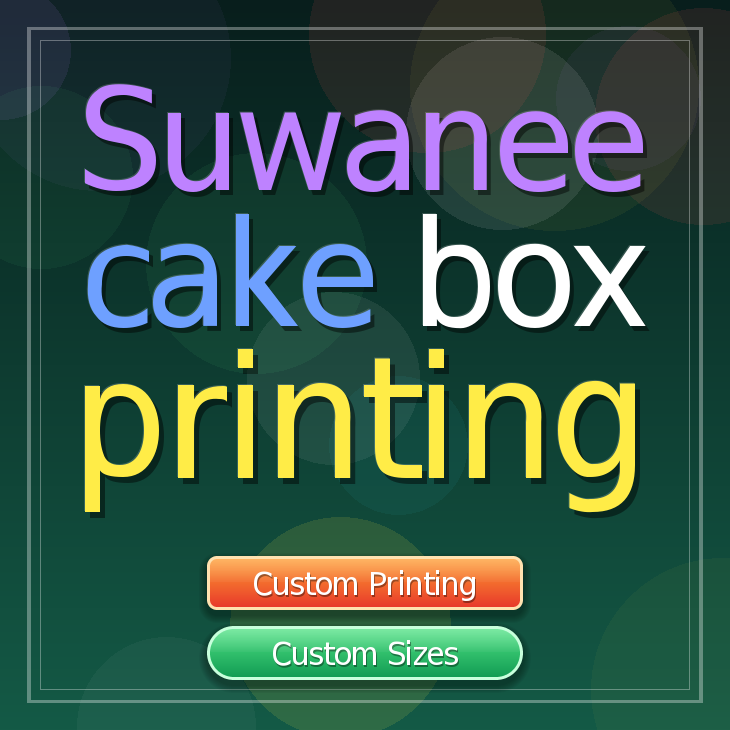 Suwanee cake box printing