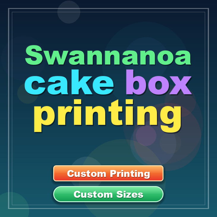 Swannanoa cake box printing