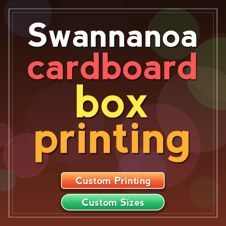 Swannanoa cardboard box printing