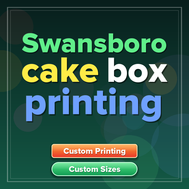 Swansboro cake box printing