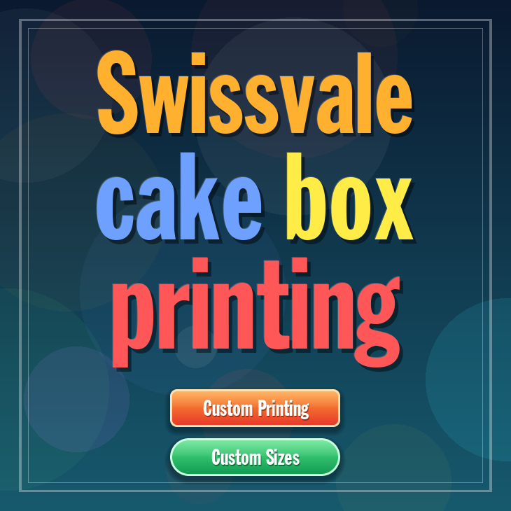 Swissvale cake box printing
