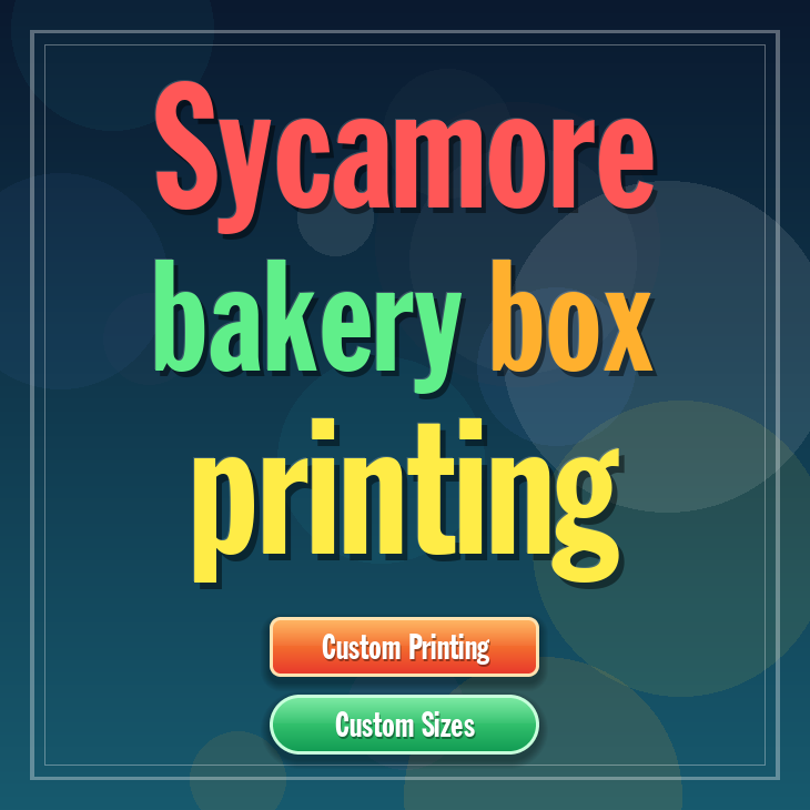 Sycamore bakery box printing