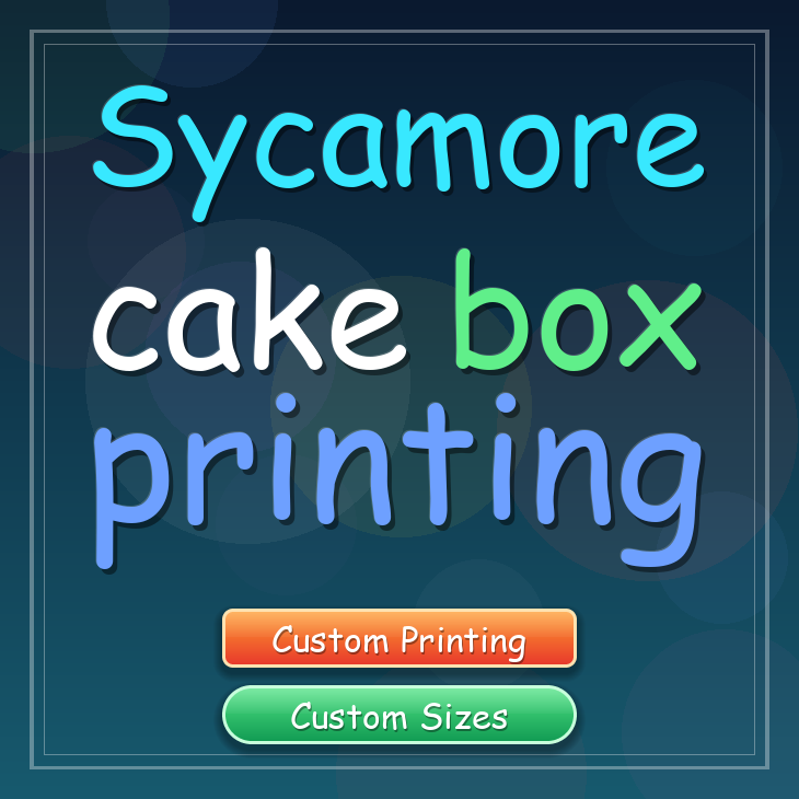 Sycamore cake box printing