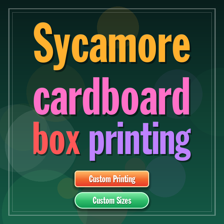 Sycamore cardboard box printing