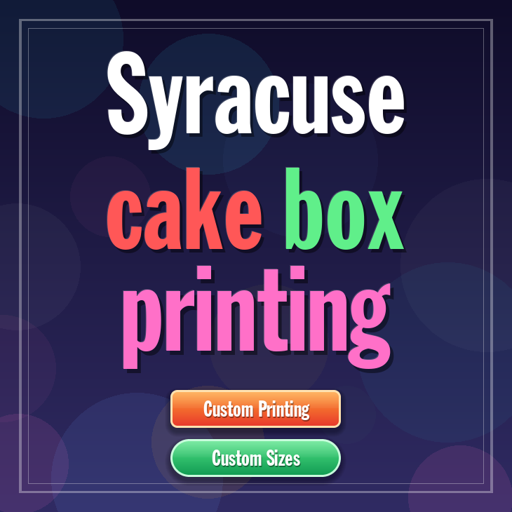 Syracuse cake box printing