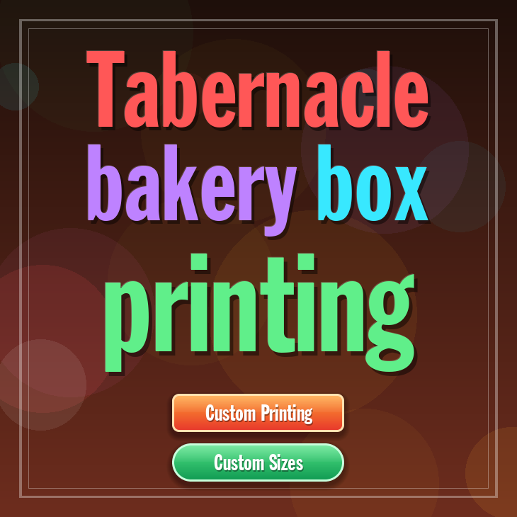Tabernacle bakery box printing