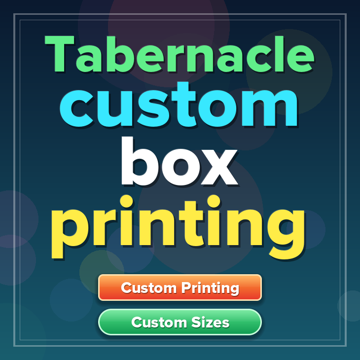 Tabernacle custom box printing