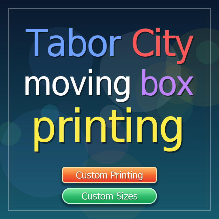 Tabor City moving box printing