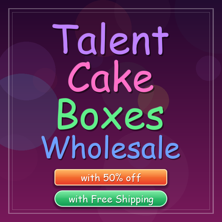 Talent cake boxes