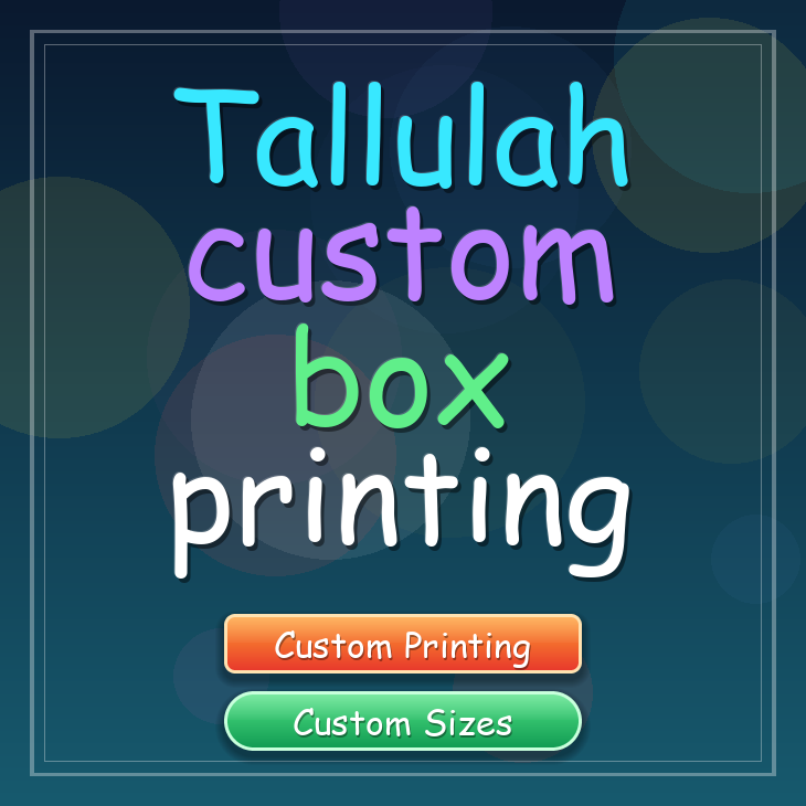 Tallulah custom box printing