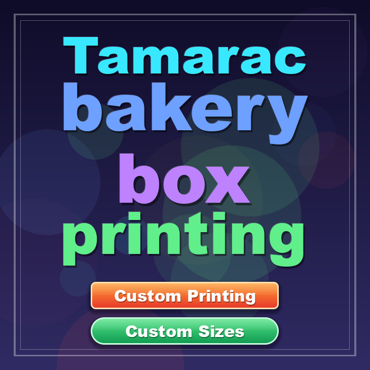 Tamarac bakery box printing