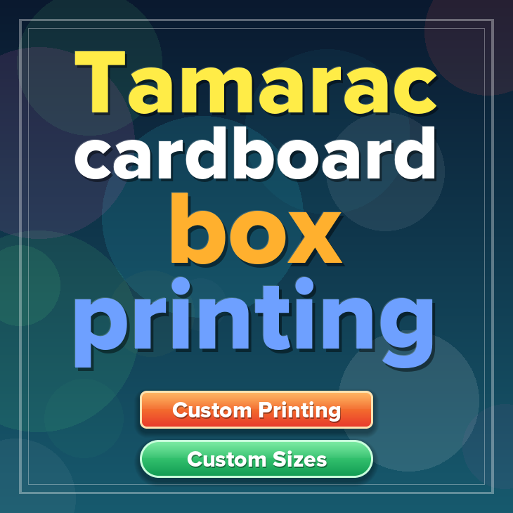 Tamarac cardboard box printing