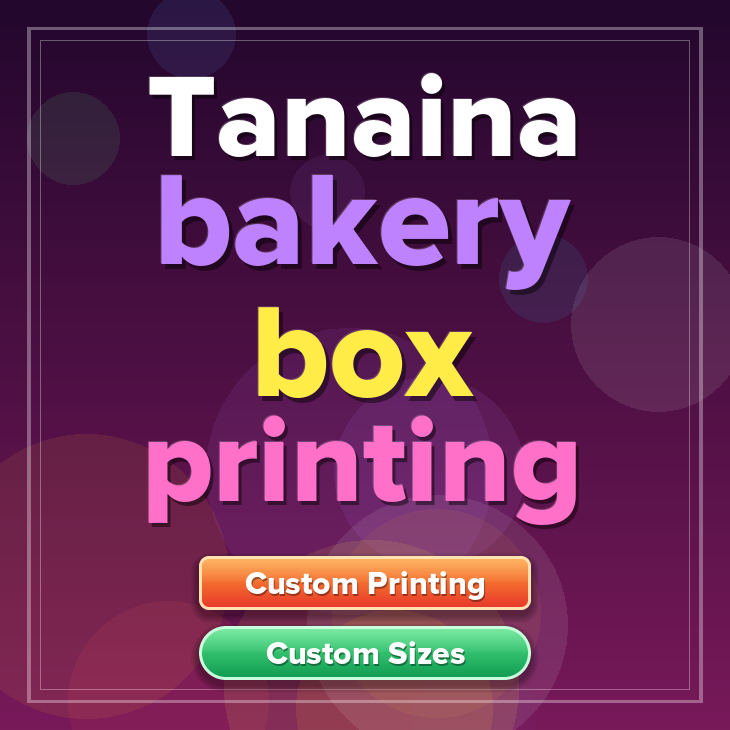 Tanaina bakery box printing