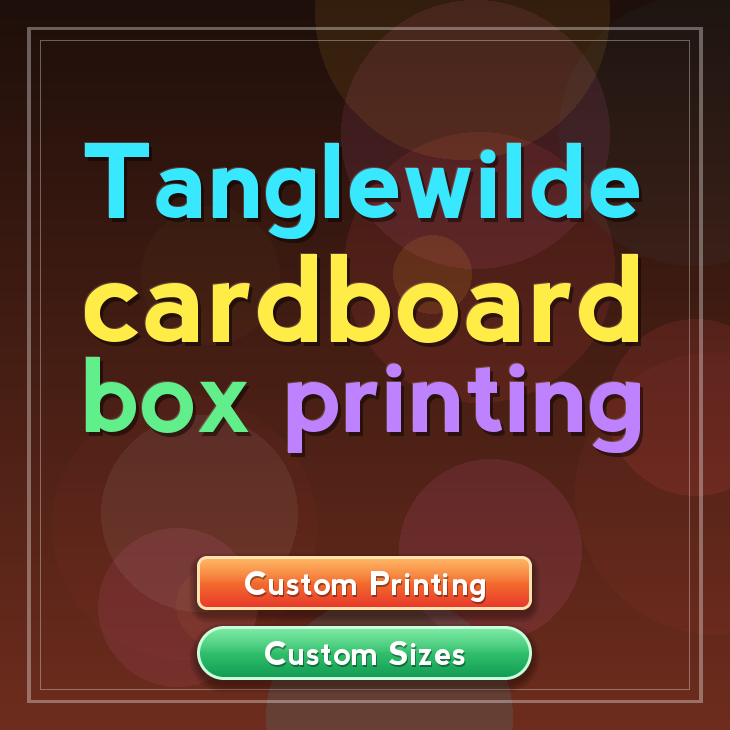 Tanglewilde cardboard box printing