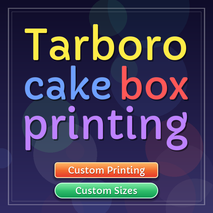 Tarboro cake box printing