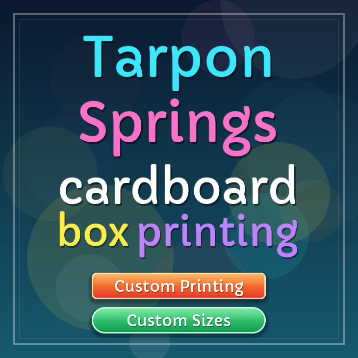 Tarpon Springs cardboard box printing